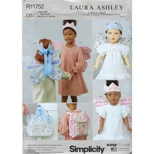 Simplicity Laura Ashley Plush Butterfly Wings Sewing Crown Pattern One Size